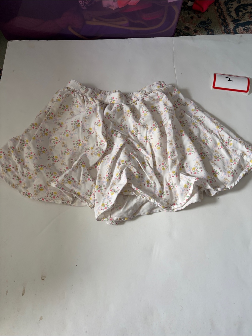 Matilda Jane Cream Floral Twirl Skirt with Pink and Yellow Flowers